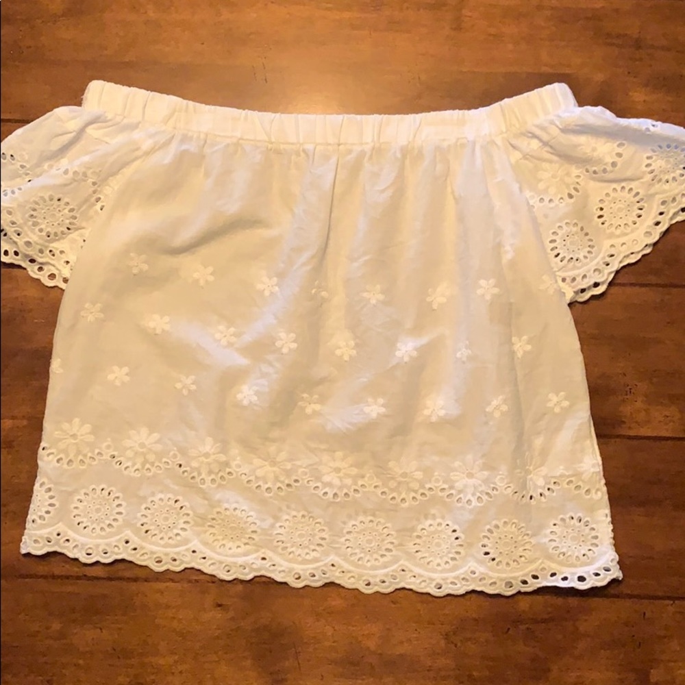 White off shoulder blouse